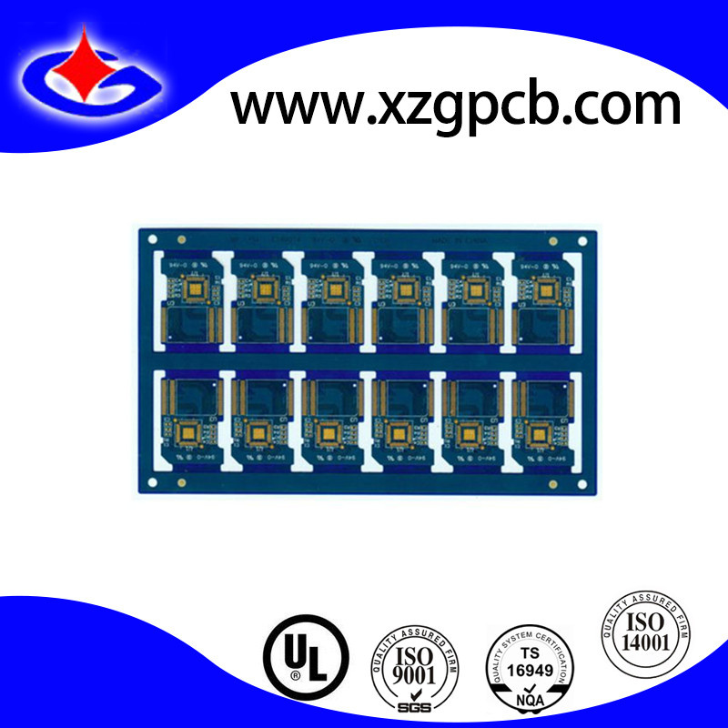 Multilayer Fr4 High Tg Blue Soldermask Circuit Board PCB