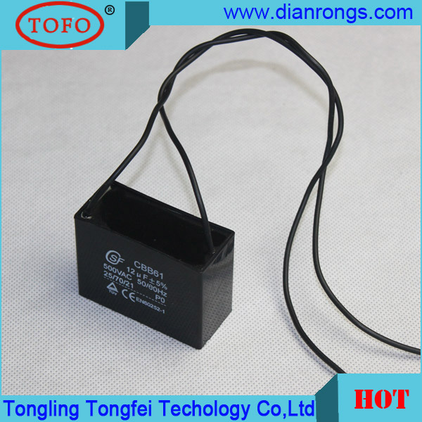 Cbb61 Black AC Motor Capacitor