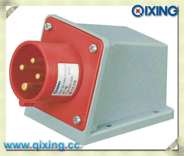 Cee 16A 400V 4p Industrial Wall Mounted Plug