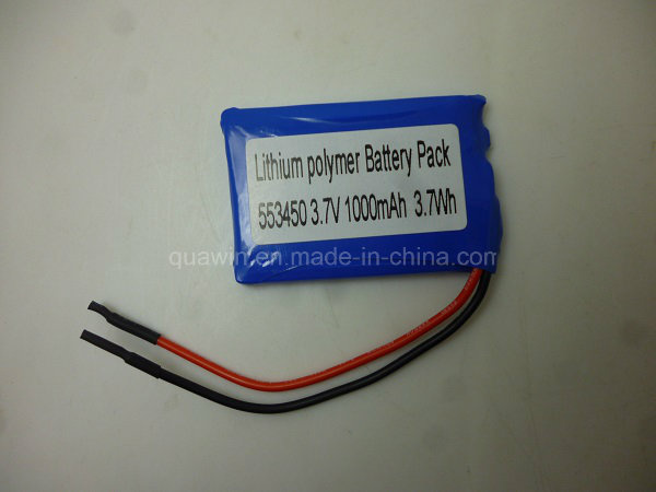 553450 Cell 3.7V 1000mAh Lithium Polymer Battery Pack