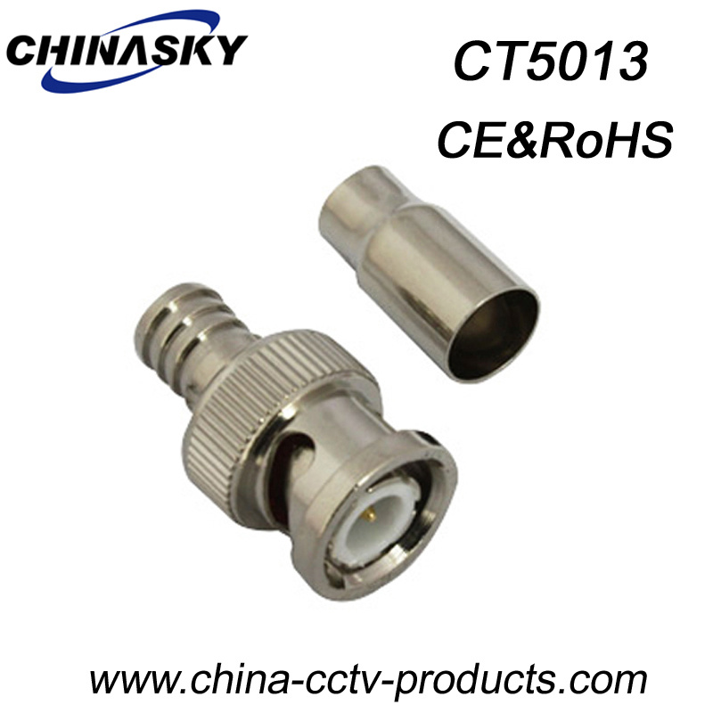 Male CCTV BNC Connector Crimp for Rg59 Cable (CT5013)