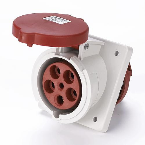 63A 3P+N+PE IP44 Panel mounted socket(Angle) (MN6541)