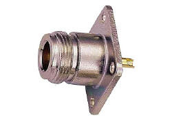 N Female Flange Panel Solder Type 01 RF Connector