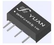 Regulated Single Output DC DC Converter Wrf1212h-2W
