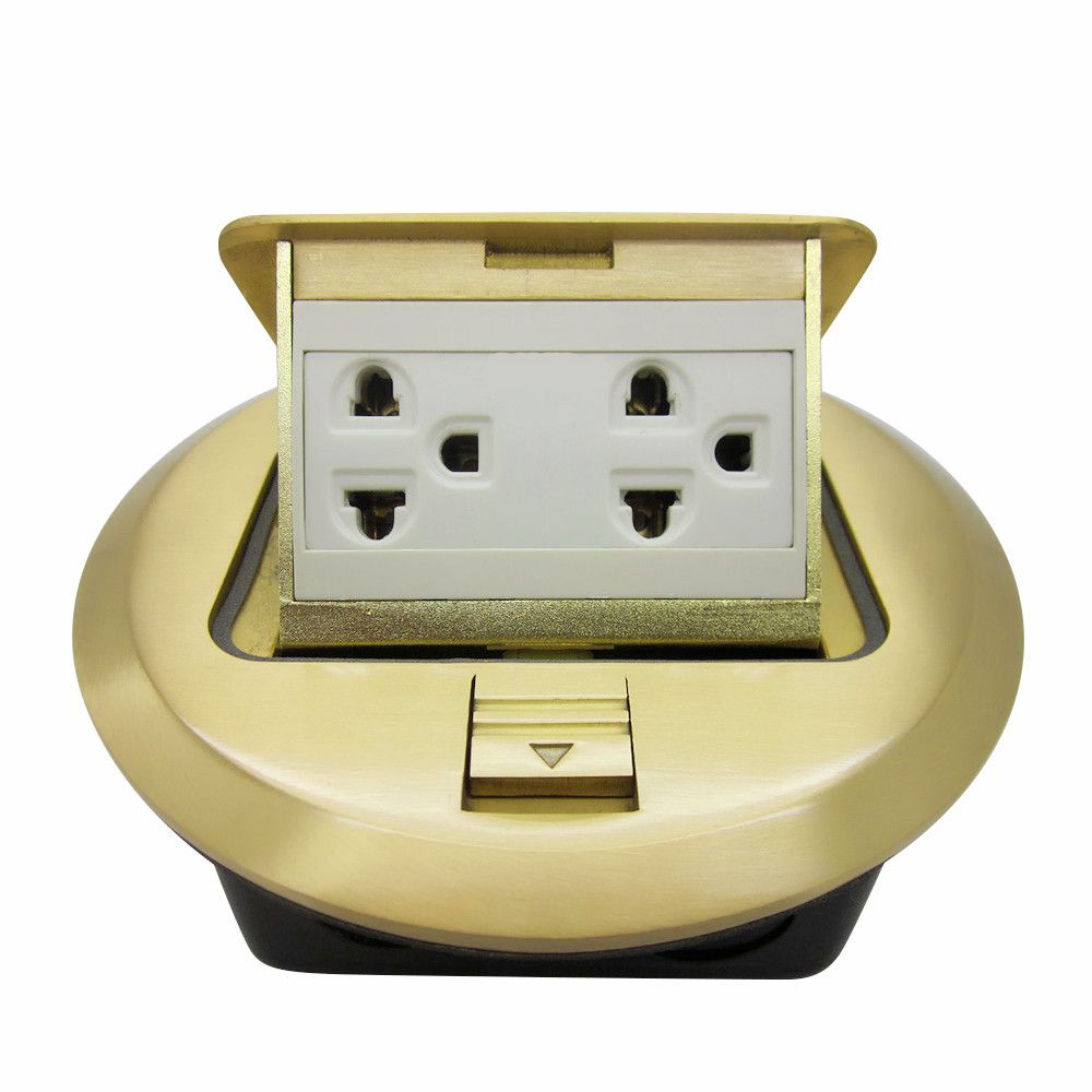 Copper Alloy Square Floor Socket Floor Installation