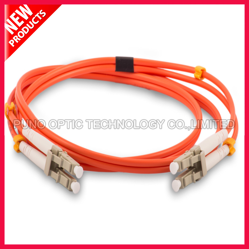 Orange Jacket PVC OM2 LC/PC-LC/PC Simplex Fiber Optic Patch Cord