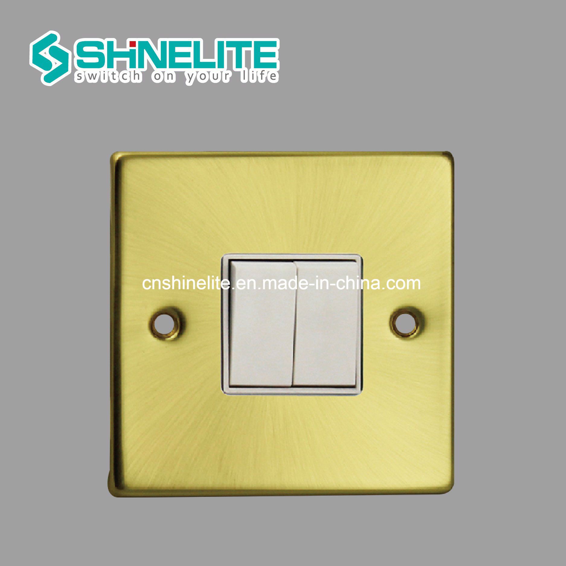 New Design 10A 2 Gang 1 Way Electrical Switch OEM