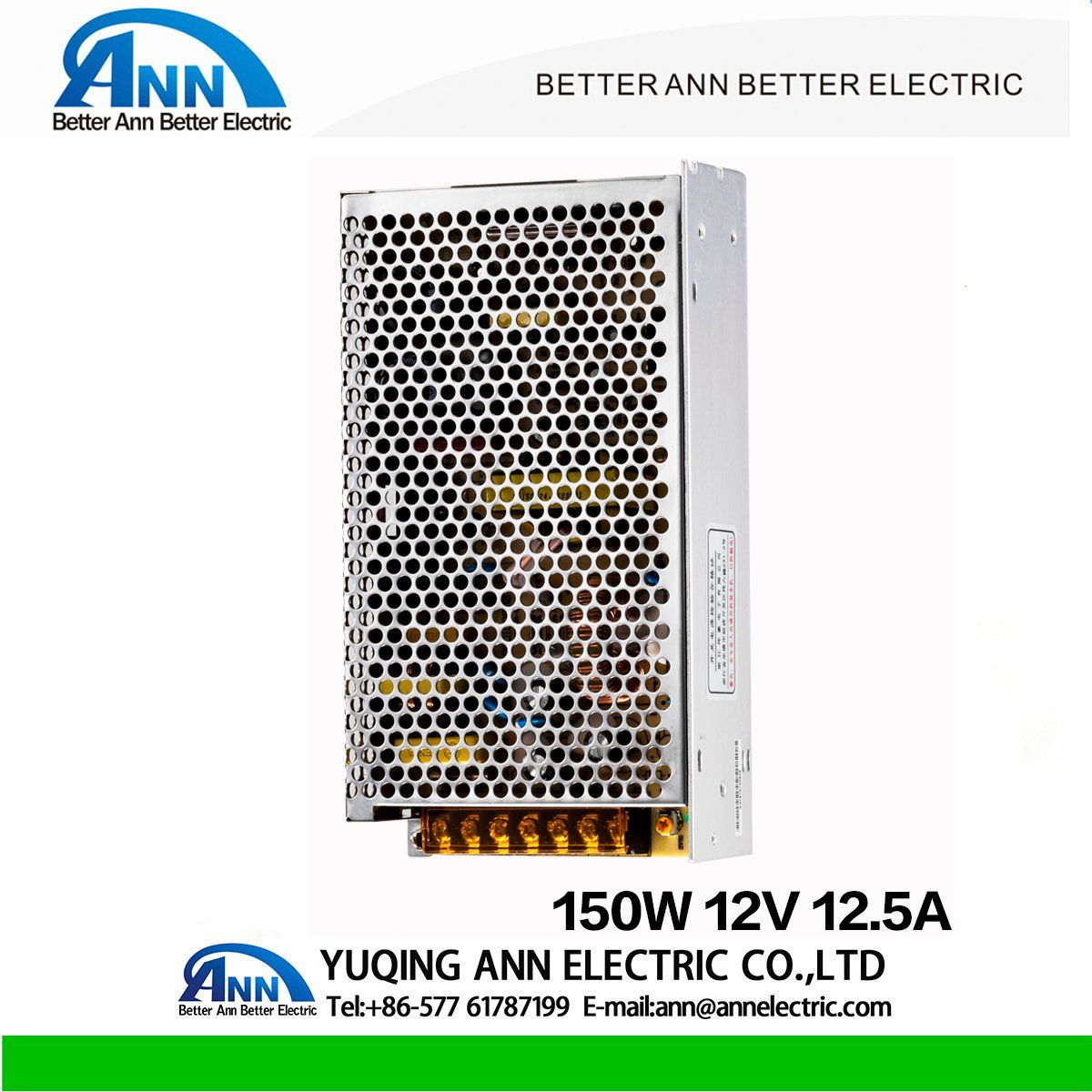 Aluminum Case Single Output 150W 12V Power Supply 5V 48V LED Switching Power Supply