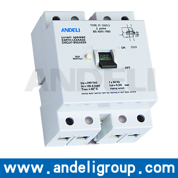 10mA Residual Current Circuit Breaker (DZL9-100)