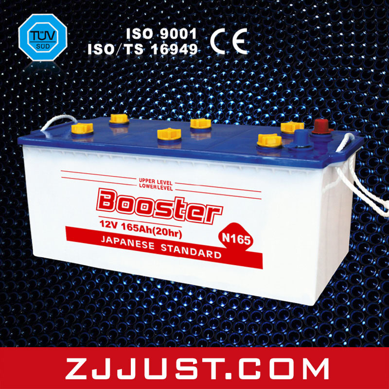 12V 165ah N165 Dry Cell Battery for Car Starting