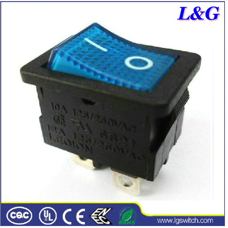 Waterproof Electric on-off 4pin Push Rocker Switch