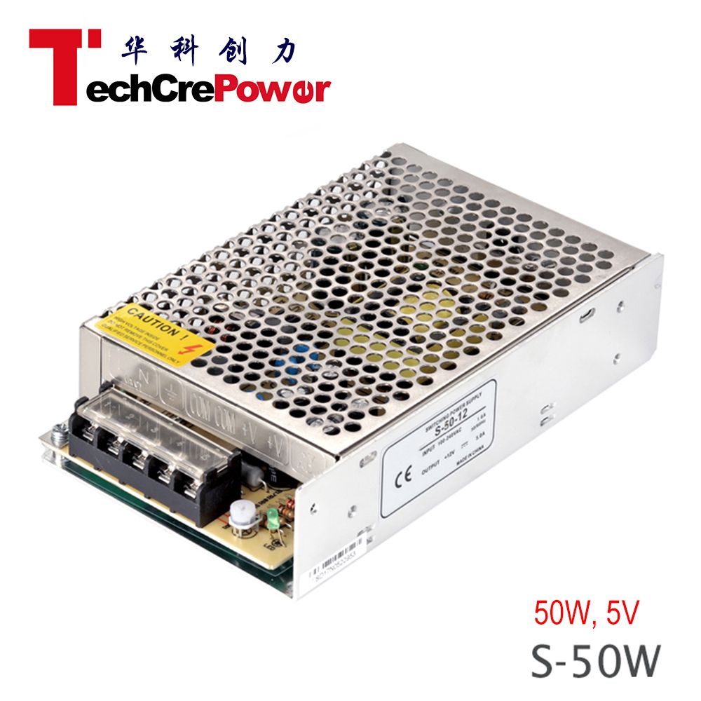 S-50-5 Ce Certification Good Quality, 220V AC to 5V DC Transformer 50W LED Switch Power Supply