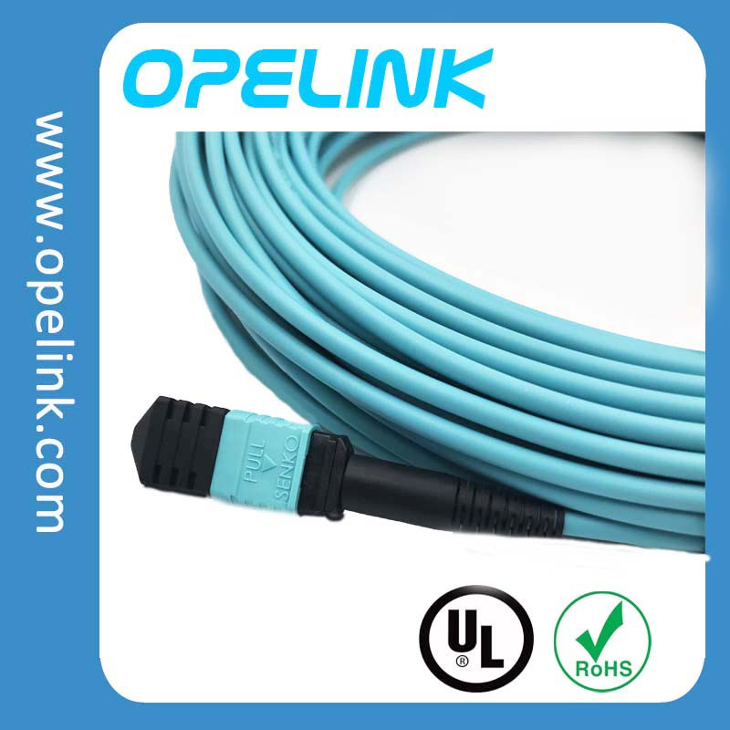 MPO/MTP FTTH Fiber Optical Patch Cord for Qsfp-Qsfp Fiber Optic Data Transmission