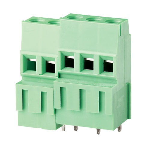 Rising Clamp Type of PCB Terminal Block with 5.0mm Pitch