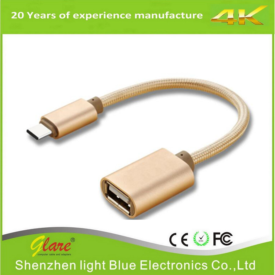 Type C to USB 2.0 OTG Adapter Cable