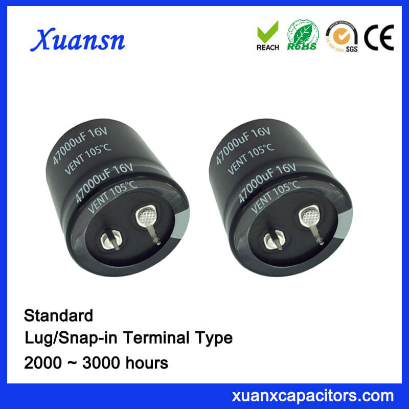 16V 47000UF Capacitor Electrolytic Snap in
