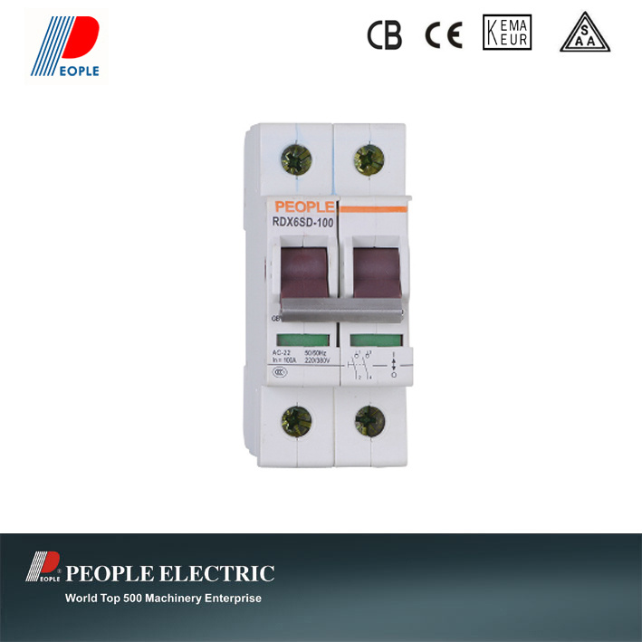 LV Main Isolation Switch 100A Rdx6SD-100 2p