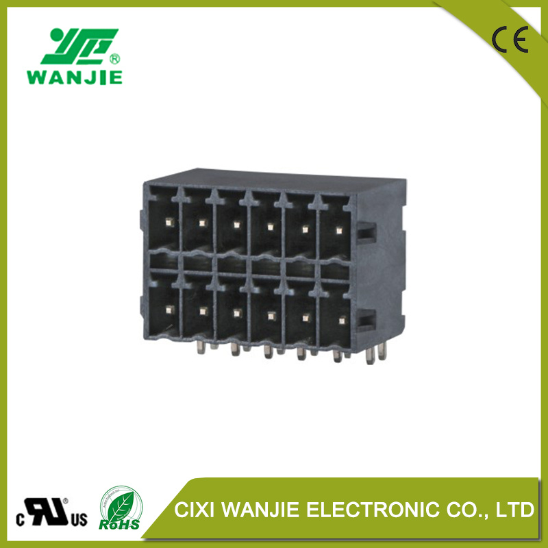 Plug-in Terminal Block Wj15edgrhbn-Tht-3.5, 3.5mm