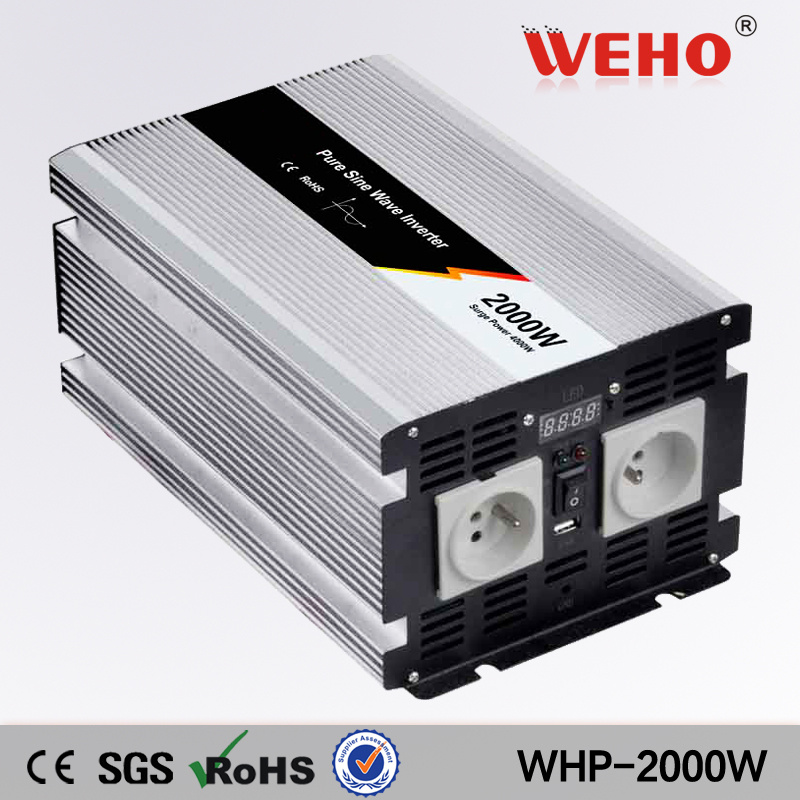 Low Noise 2000W 50/60Hz Pure Sine Wave Power Inverter