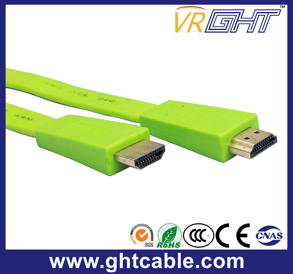 20m Cu High Quality Flat HDMI Cable with Braiding Jacket