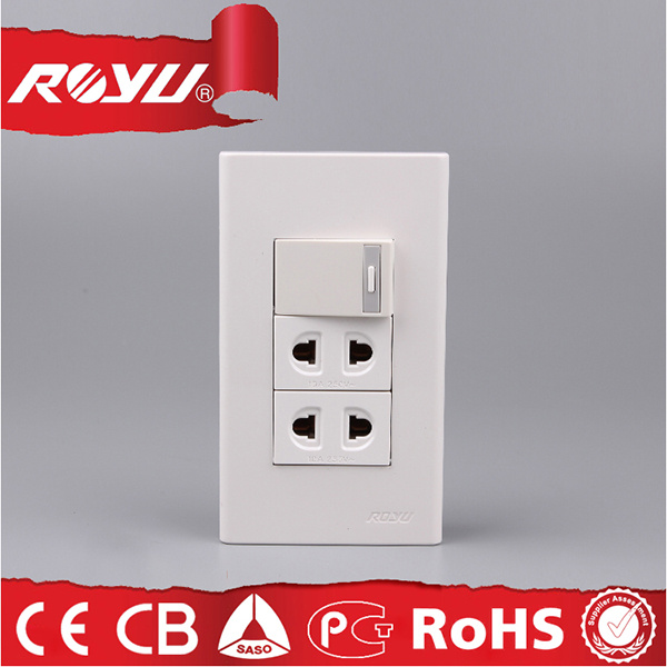 2 Pin 220V Wall Electrical Kitchen Sockets and Switches