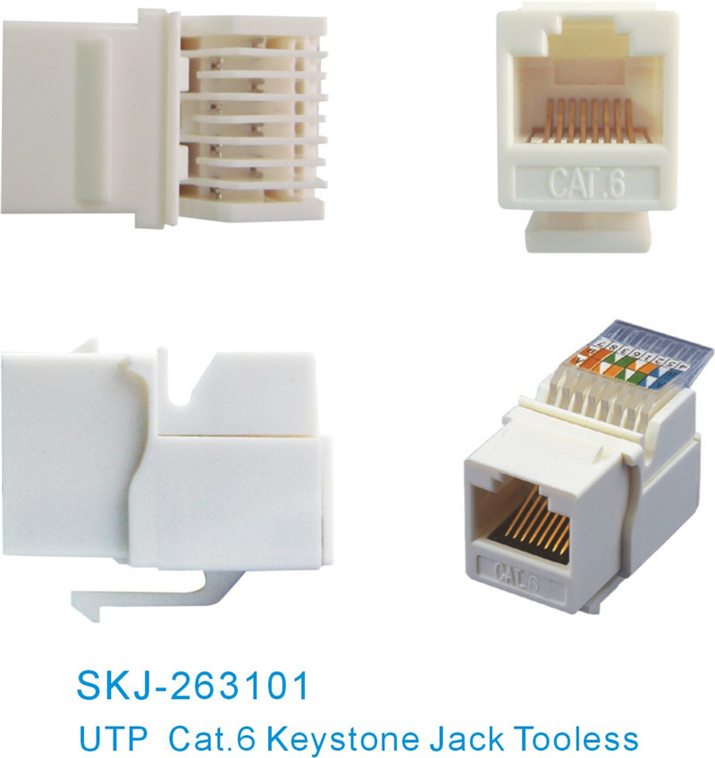 CAT6 UTP RJ45 Connector Tooless