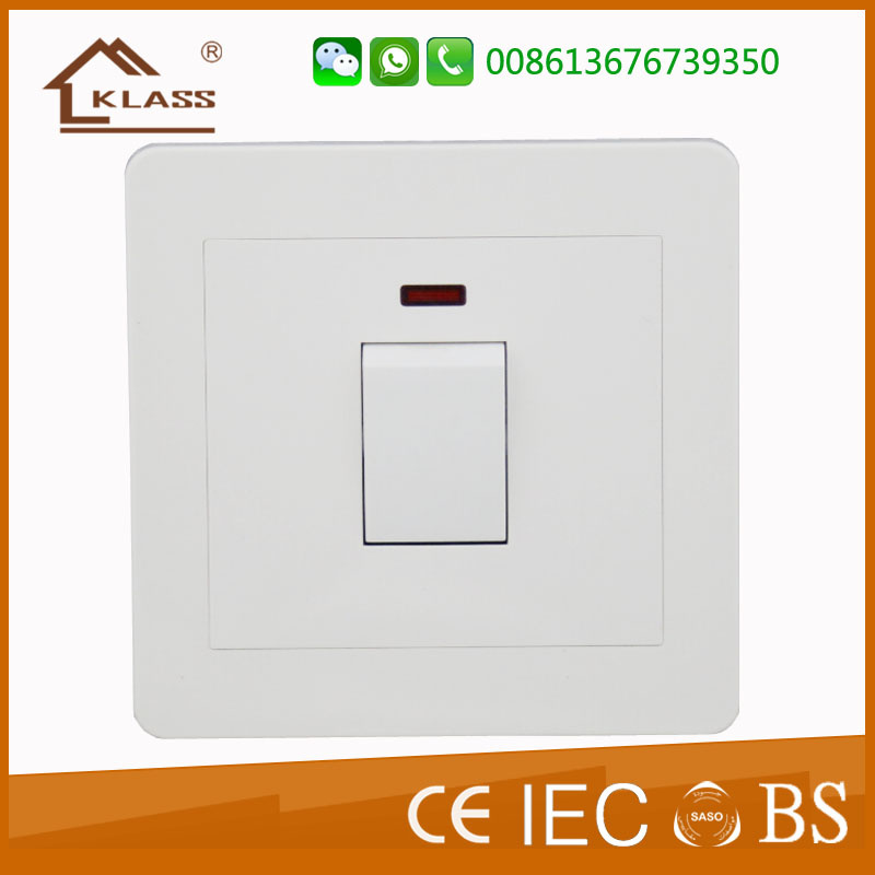 Ce Approved 20A D. P Wall Switch with Neon
