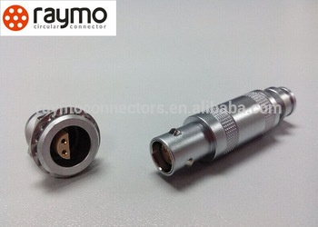 4 Pin Circular Connector in Size 0s Series Straight Plug with Cable Collet Ffa