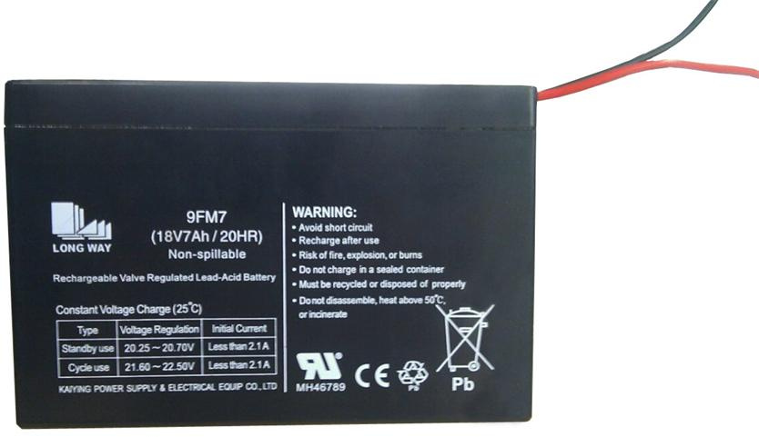 9FM7 Lead Acid Deep Cycle AGM Battery for Emergency Lighting