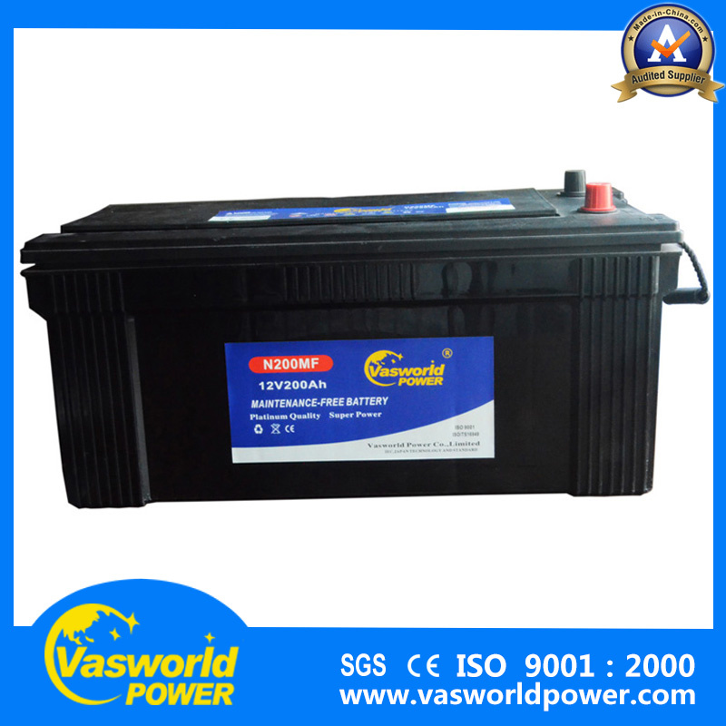 Auto Start Emergency Battery 12V 200ah Maintenance Free Car Battery