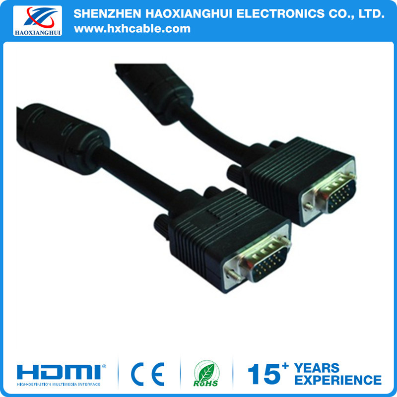 Nickel Plated Standard 3+9 15pin Shield VGA Cable