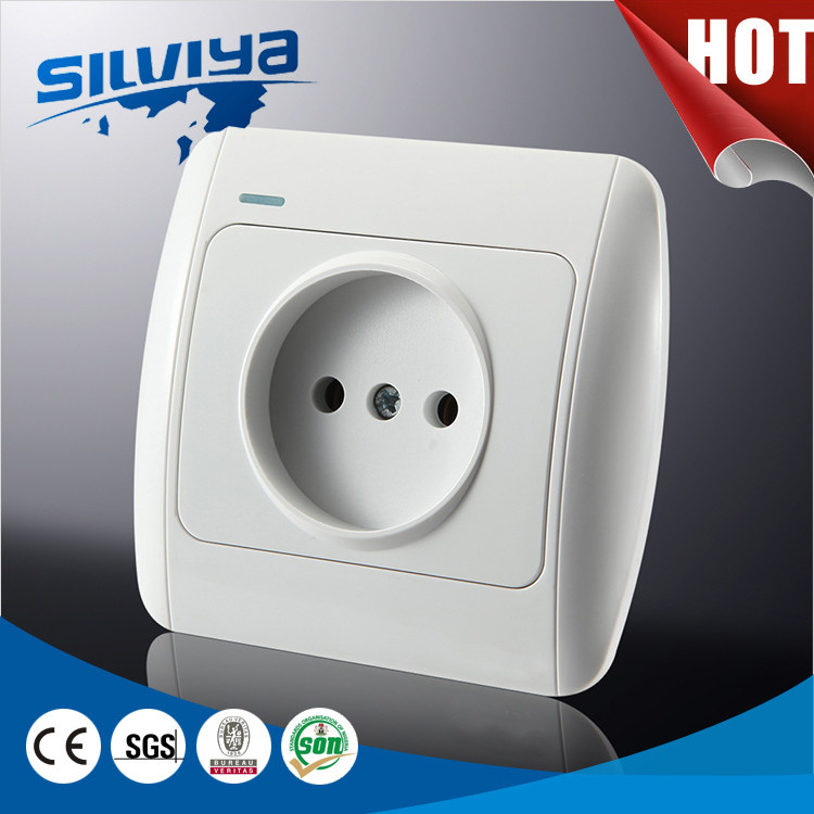 EU 1 Gang Non-Grounding Wall Socket