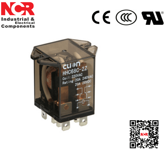 48VAC 20A 2 Pole for High Power Relay (HHC68C)