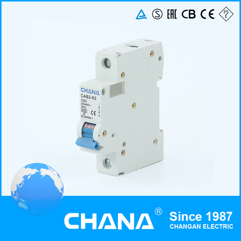 6ka Breaking Capacity Plug-in Type Mini Circuit Breaker with IEC60898-1 Approval