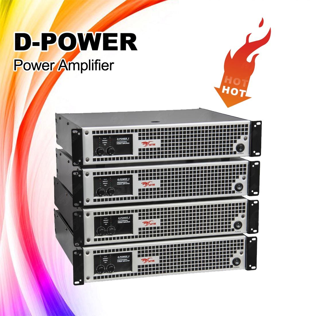 D-Power Series 2 Channel Audio Power Amplifier