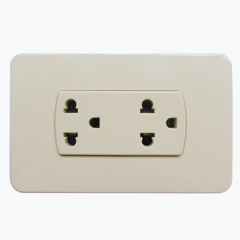 15A Electrical Wall Socket with Plate