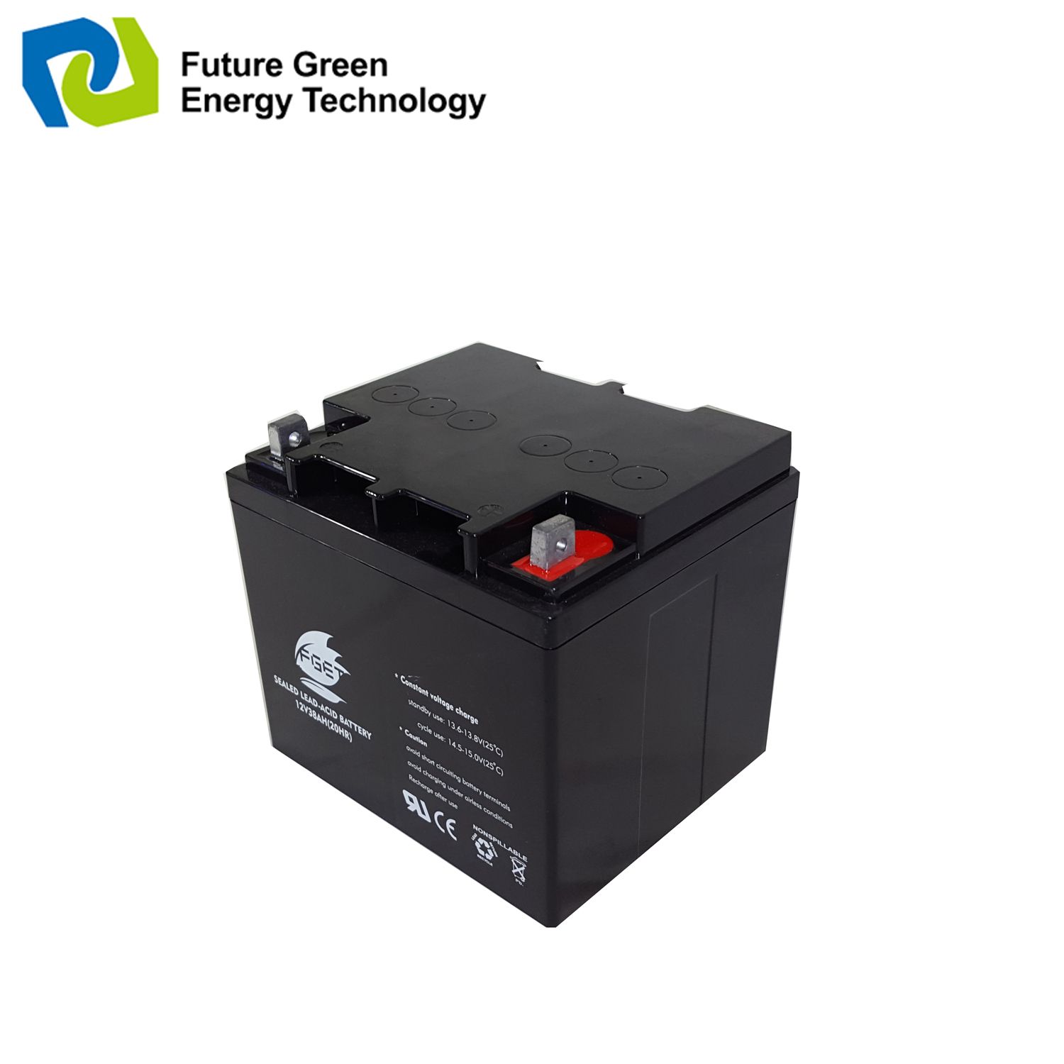 12V38ah Deep Cycle Lead Acid Storage Battery for Solar Panels