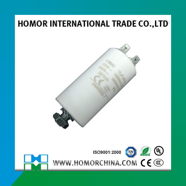 Cbb60 Series AC Motor Capacitor 10UF 450V
