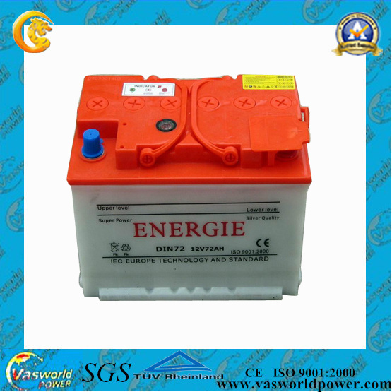 12V72ah Dry Charged Car Battery