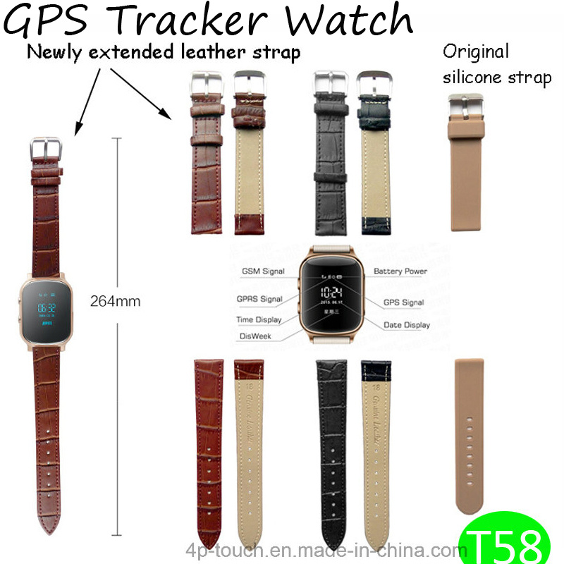 Adult GPS Tracking Device with GPS+Lbs+WiFi Positioning (T58)