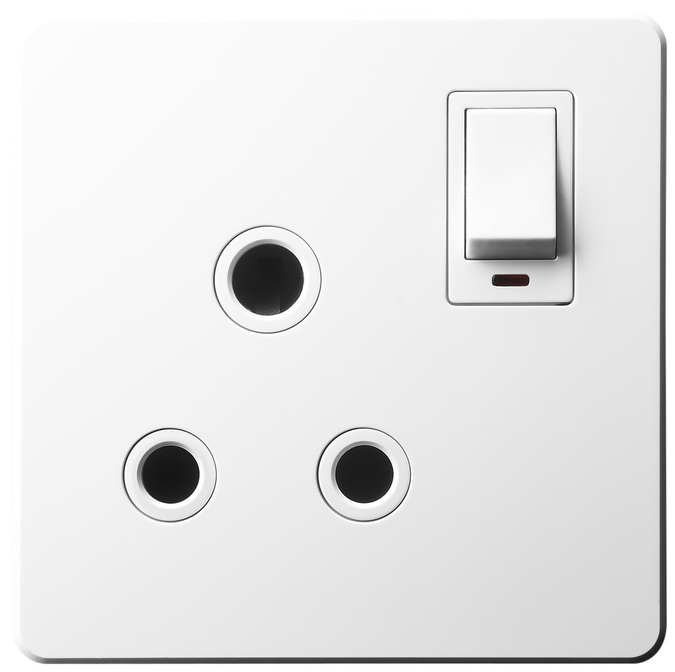 15A Switched Socket with Neon