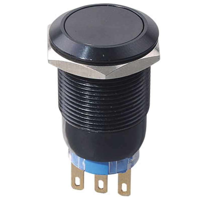 19mm Black Push Button Switch