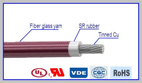 Jgp High Voltage Special Yarn Braid Silicone Rubber Cable