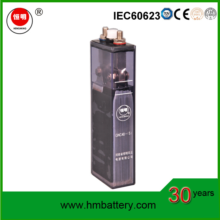 Ni-CD High-Performance Standby Batteries/Nickel Cadmium Block Battery Gnc40 for Engine Starting