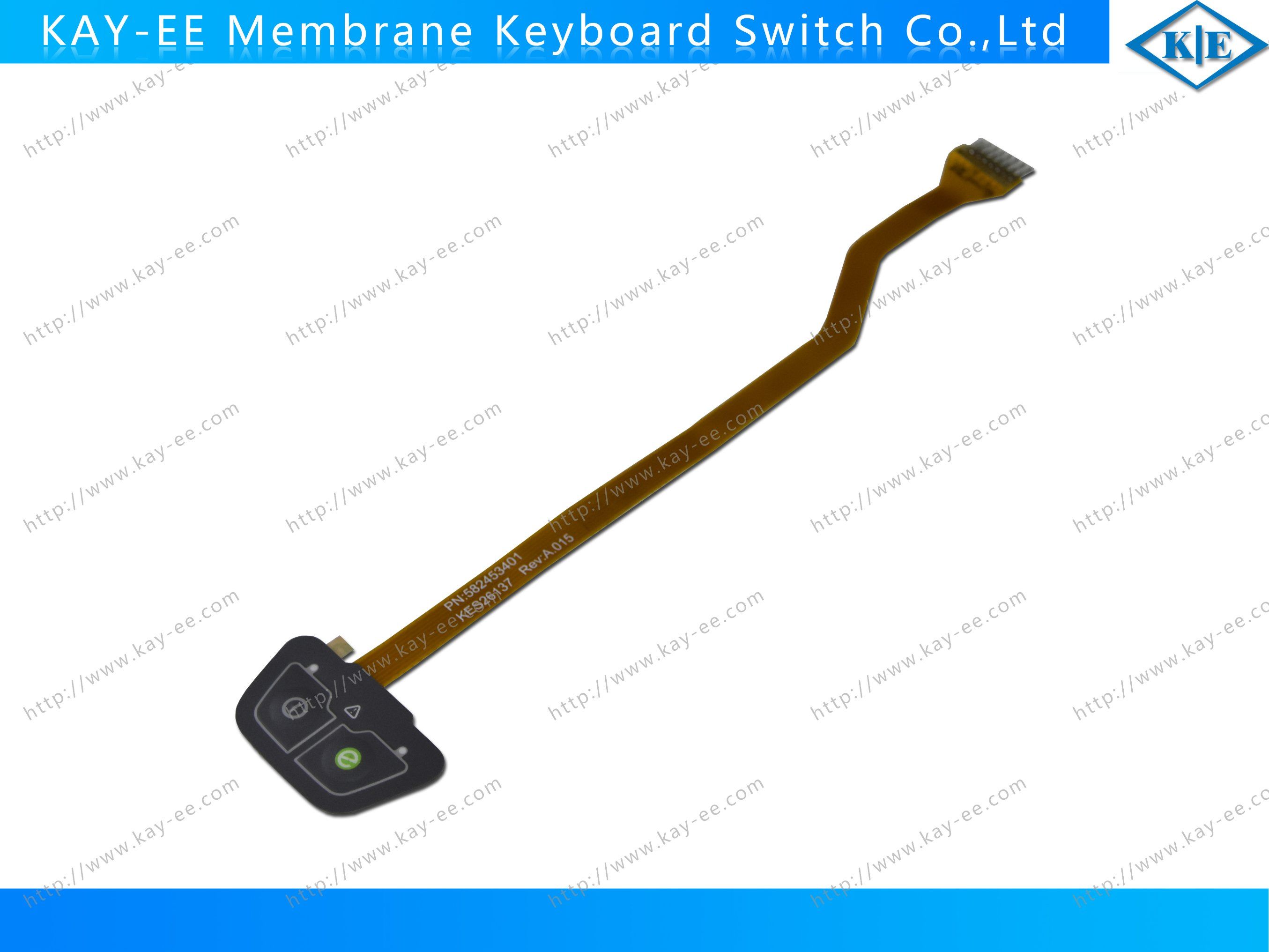 2 Dome Embossed Keys with FPC Lower Circuit