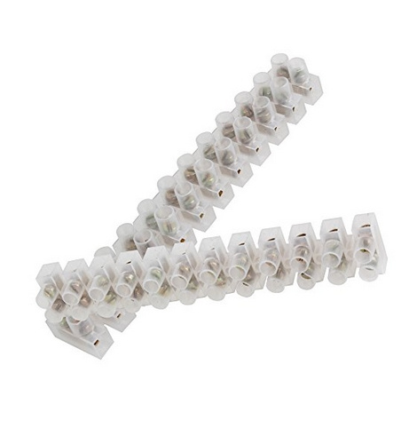 12 Positions Screw Terminal Electric Barrier Strip Block Electric Wire Cord Connector