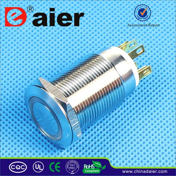 19mm 6pin LED Illuminated Push Button Switch (LAS1GQ-19F-11E)