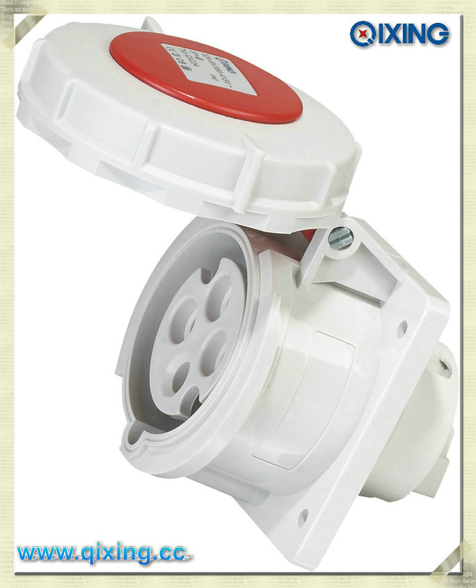 Cee Norm 4p 400V Red Flush Mounted Socket