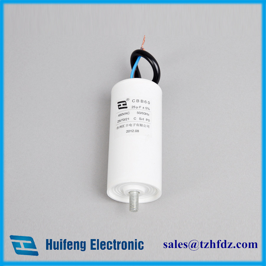 Cbb60 Motor Run Capacitor with Cable