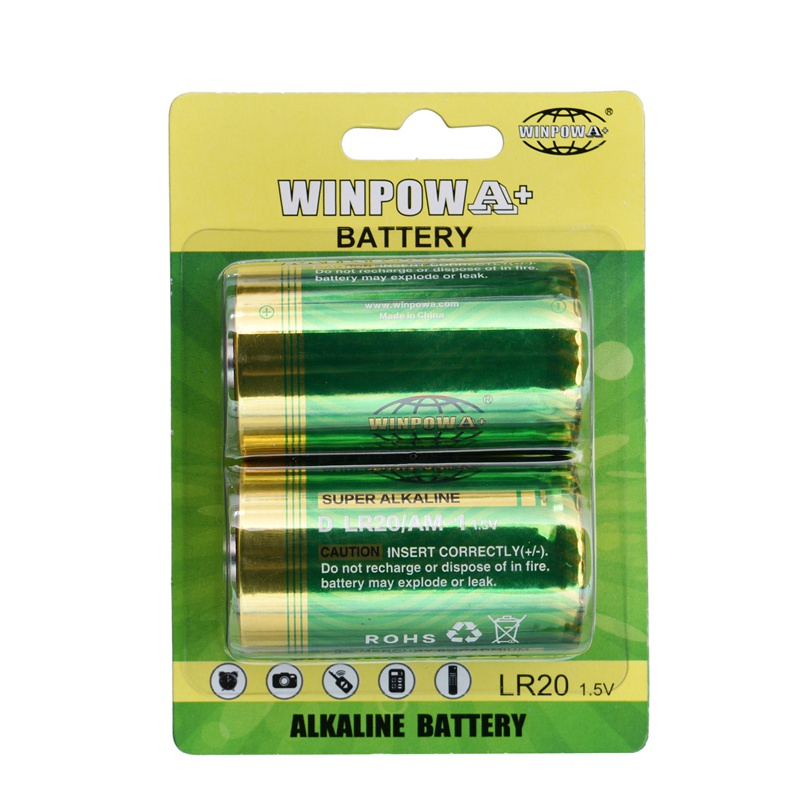 1.5V Lr20 Alkaline Cylinder D Size Battery